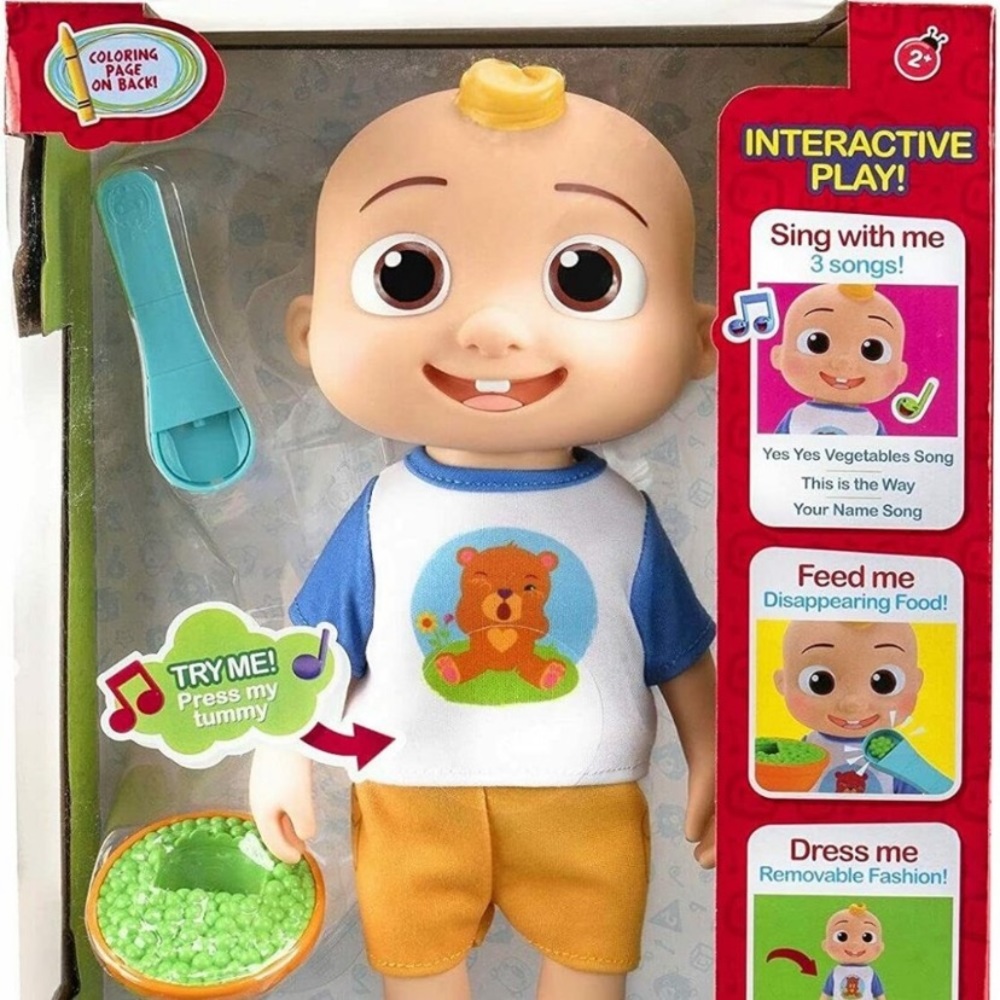 Cocomelon JJ Doll Deluxe Interactive Feed Dress Sing With Me New in box